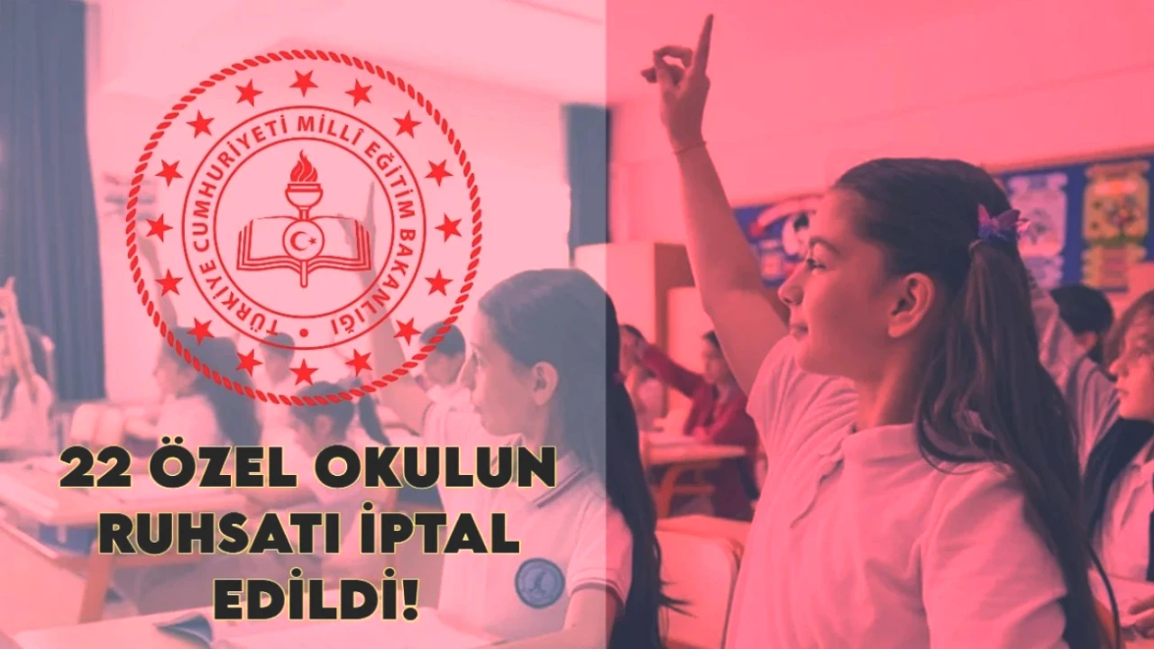 Eğitim Dünyasında Şok Gelişme! 22 Özel Okulun Ruhsatı İptal Edildi!