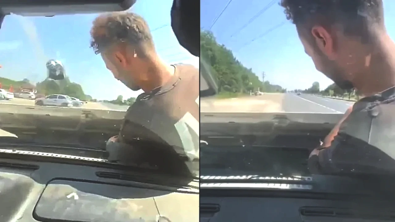 Motor Kontrolü Şaşkınlık Yarattı! Kaput Üzerindeki Olayda Polis Radarına Takıldı
